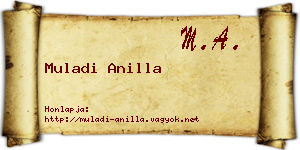 Muladi Anilla névjegykártya